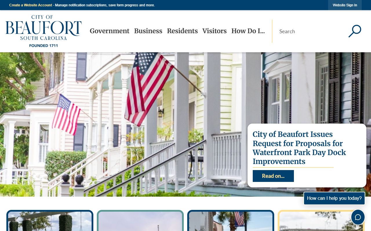 City of Beaufort government offices and phone directory contacts