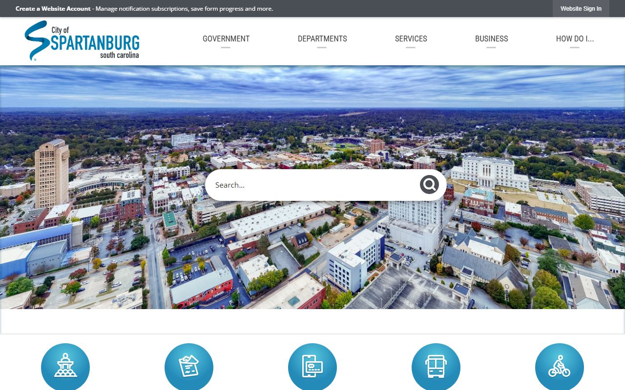 City of Spartanburg government offices and phone directory contacts