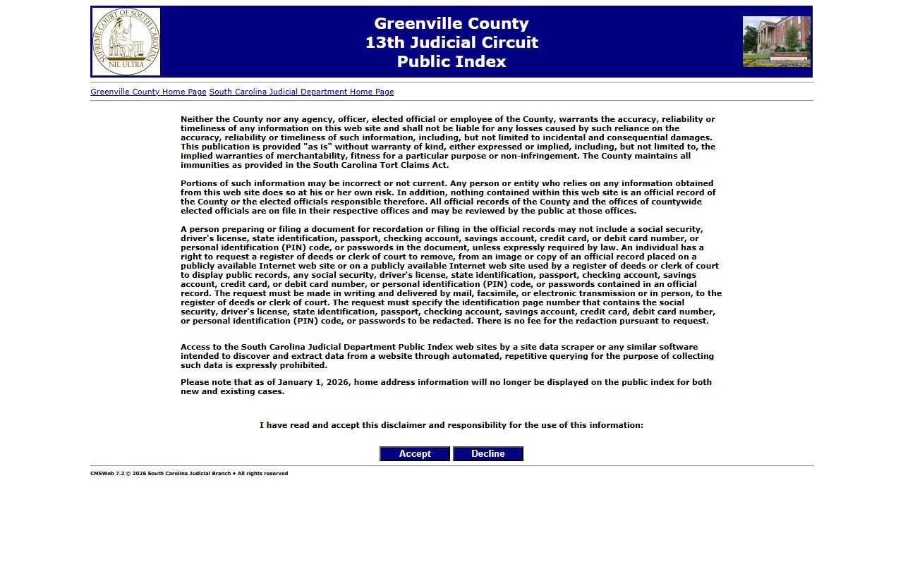 Greenville Public Index court case search for Greenville County phone directory