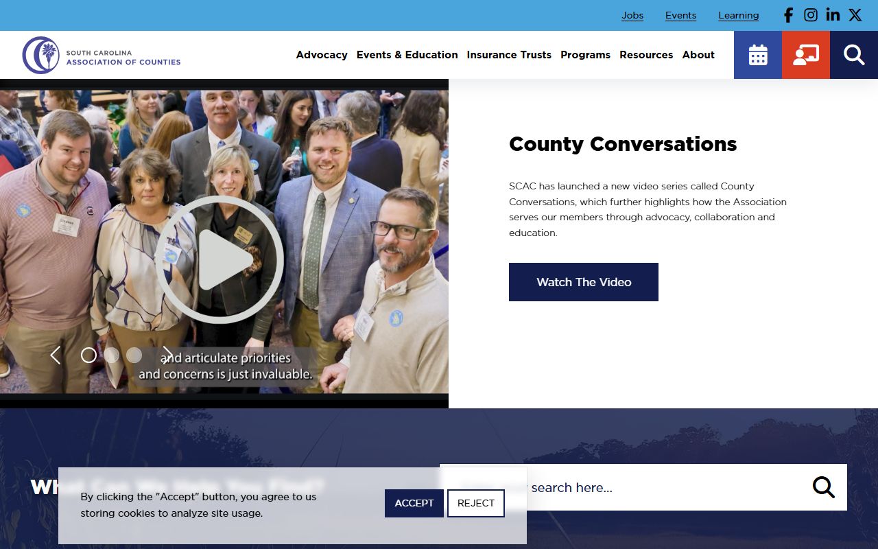 South Carolina Association of Counties phone directory resource